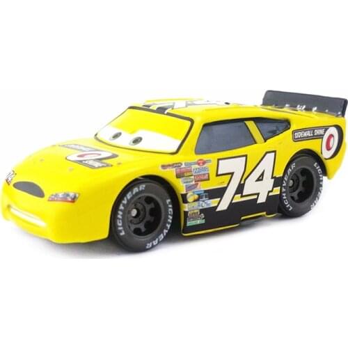 Disney Pixar Cars No.74 Sidewall Shine Metal Diecast Toy Car 1:55 Loose Brand New In Stock & Free Shipping