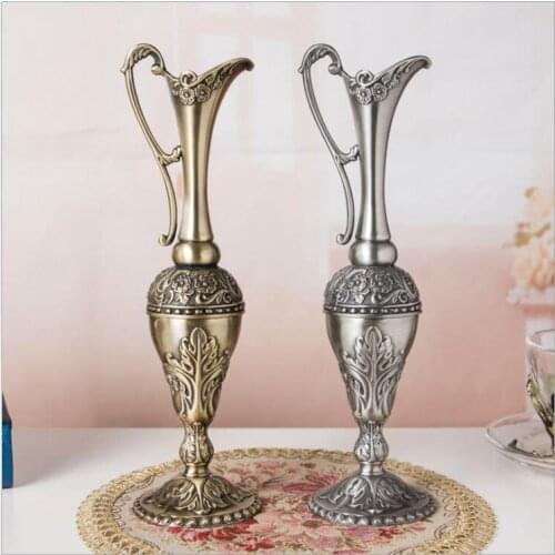 European small size bronze metal flower vases table vases flower stand vases for flowers HP087