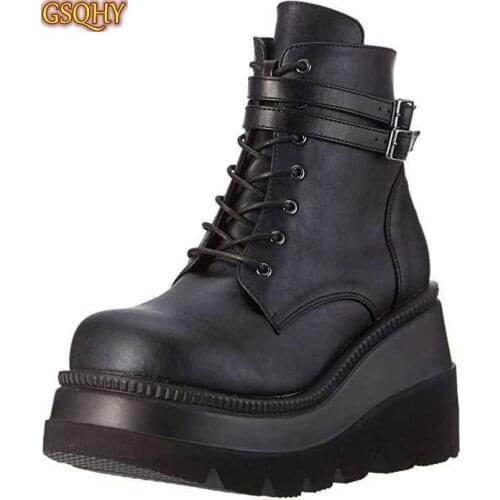 Женские ботильоны на танкетке GSQHY China At AliExpress