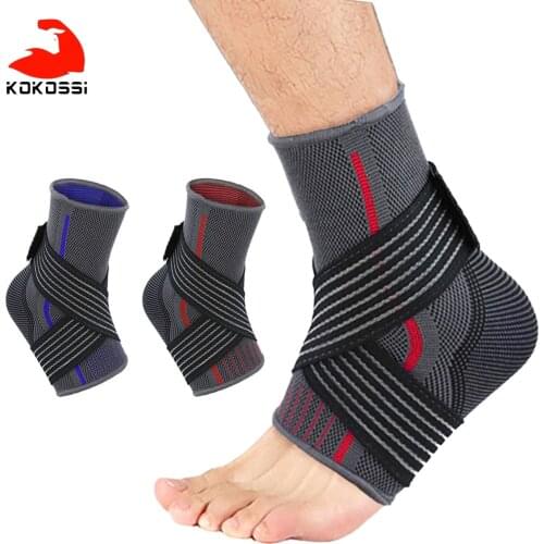 KoKossi 1Pcs Ankle Support Basketball Football Running Compression Straps Ankle Protection Fitness Avoid Sports Injuries Bandage