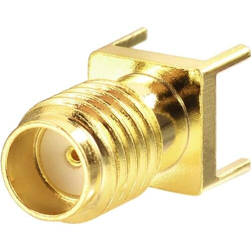 Superbat SSMA Jack Connector thru hole vertical PCB Mount Straight
