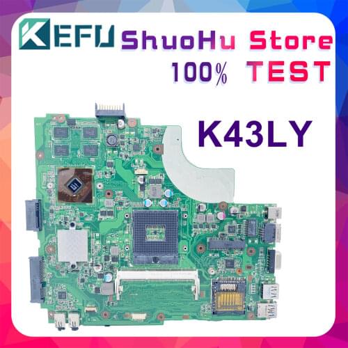 KEFU For ASUS K43LY K84LY K84HR X84HR K43L X44H X84H Laptop Motherboard Tested 100% work original Mainboard