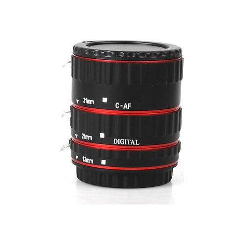 Mettzchrom Metal Bayonet TTL Macro AF Auto Focus Automatic Extension Tube AF Set for CANON EF / EF-S SLR DSLR Camera Lens