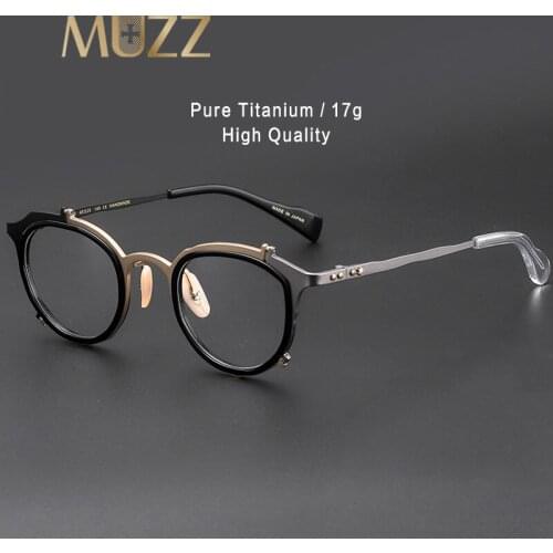 IP Titanium Retro Optical Eyeglasses Hand Made Men Myopia Prescription Glasses Frame Personality New Women Ellipse Japan Eyewear