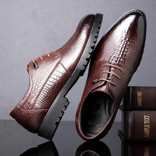 MenS Dress Shoes Fashion Shoes Men Brands Wedding Oxford Shoes for MenS Breathable Men Formal Footwear chaussure homme X3-65