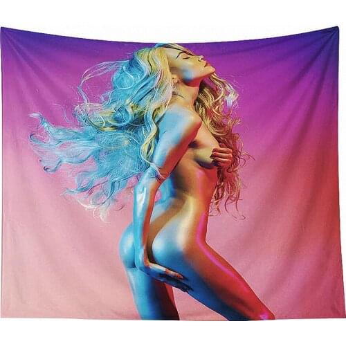 Wall Decoration Sexy Artistic Beauty Painted Body Art Poster Wall Art Tapestry Canvas Painting Flag Banners Bedside Wall Hanging