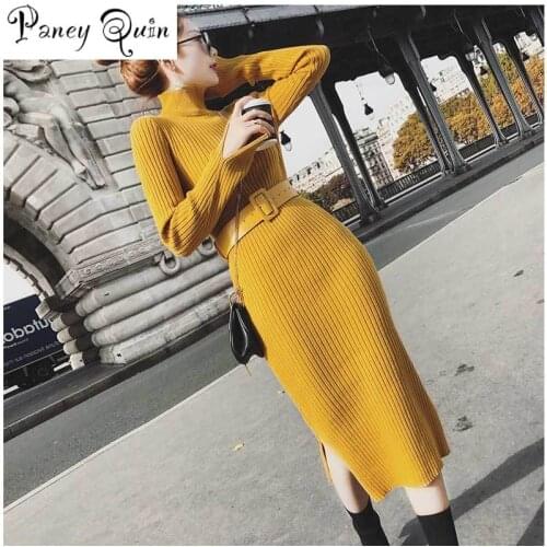 PANEY QUIN Fashionable Knitted Dresses