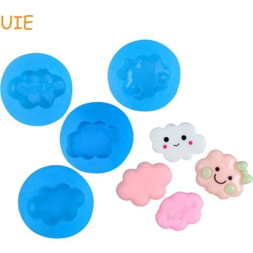 PYL299U,PYL410U,PYL488U,PYL672U Smiling Face Cloud Silicone Mold DIY Handmade Jewelry Cabochon Resin Cookie Biscuit Icing Mold