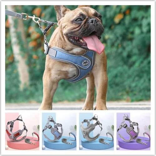 Dog Pet Harness Collar For Large Medium Small Dog Accessories Pet Dog Leads Chest Straps Comfortable Harnesses Vest Pet Supplies