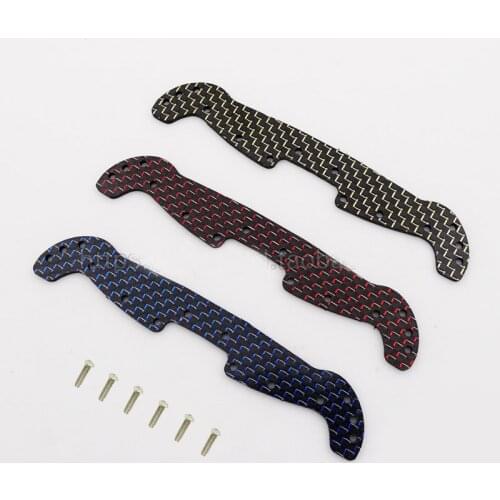 Homemade HG Carbon Wide Front Plate for AR Chassis Thickness 2mm Head 94963/95004/95063 for Tamiya Mini 4WD Car