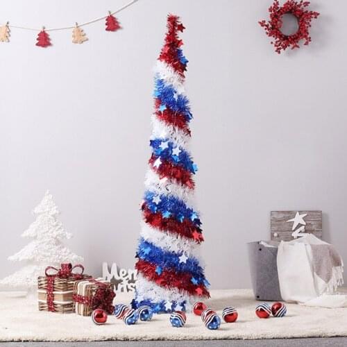 4th of July Tree American Independence Day Decoration Patriotic Centerpiece Display Tree Indoor Outdoor Home Decor