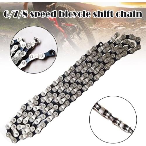Cycling Bicycle Chain 6/7/8 Variable Speed Anti Rust Silver MTB Mountain Road Bike Chains Bicycle Accessories Parts SAL9