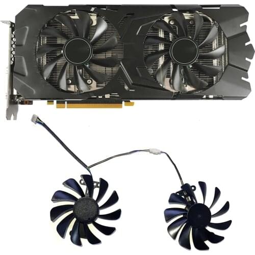 2PCS 95Mm 4PIN 12V GTX1080 GPU Fan For KFA2 Galaxy Geforce GTX 1070 1070Ti 1080 EXOC SNPR Graphics Card Cooling Replace Fans