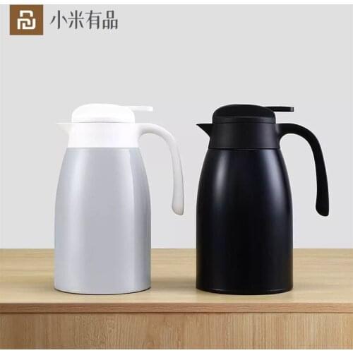 Youpin 316 Warm 2L Insulation Pot Stainless Steel Vacuum Flask Coffee Pot Hot Drinking Container office Kitchen for Smart Home