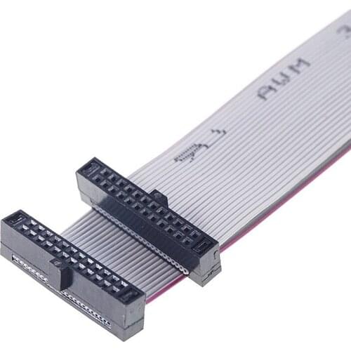 100pcs 0.050" 1.27 mm pitch 24 Pin 2x12 Position Flat IDC Wire Cable assembly JTAG ISP DOWNLOAD Extension Cable IDC Assemblies