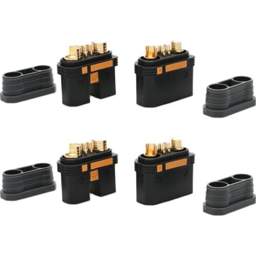 2Pairs 180A QS10-S Anti-Spark High Current Connector Plug Power Supply Battery Copper Gold Plated for DIY RC Model Accessories