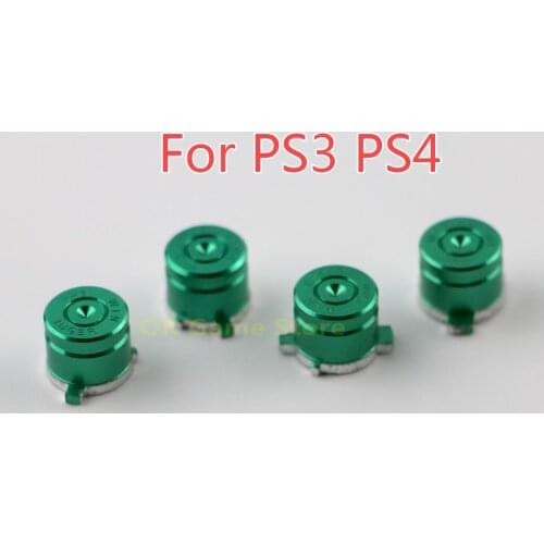 4pcs/lot Metal Bullet ABXY Button Joystick Thumbstick Cap Replacement for Playstation PS4 PS3 Gamepad Controller