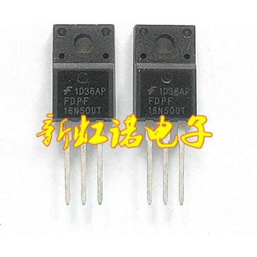 5Pcs/Lot New Original 16 16 A500v N50 FDPF16N50UT Field Effect Tube Integrated circuit Triode In Stock