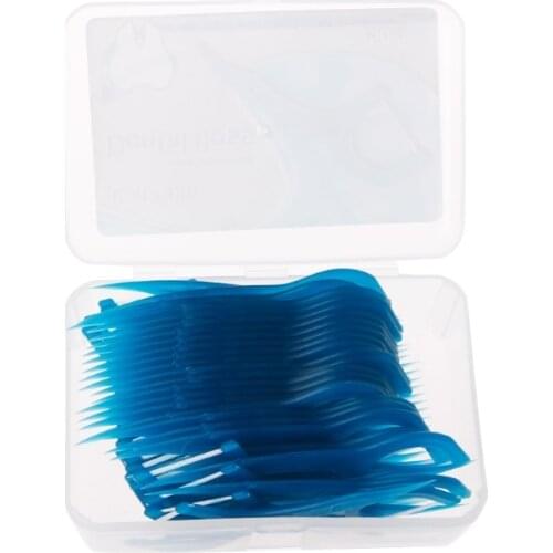 50pcs Dental Floss Flosser Picks Teeth Toothpicks Stick Oral Care Tooth Cleaning