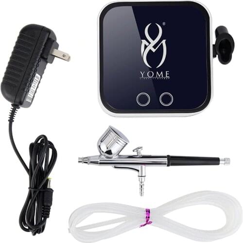 Pro Aerograph 0.3mm Airbrush Compressor Kit, Makeup Spray Gun , For Nails Face Body Paint With Henna Tattoo Stencils