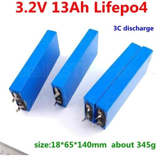 24pcs prismatic battery cell 3.2V 13Ah lifepo4 battery pack for Car refrigerator electric bike electric tools solar lamp EV