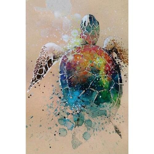 Diy Diamond Embroidery Painting New Arrivel"Colorful sea Turtle" Cross Stitch Resin Full Square /Round Diamond Painting NEW079
