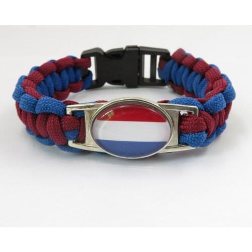 Love Netherlands bracelet Netherlands country bracelet fashion man and woman rope bracelet Holland bangles