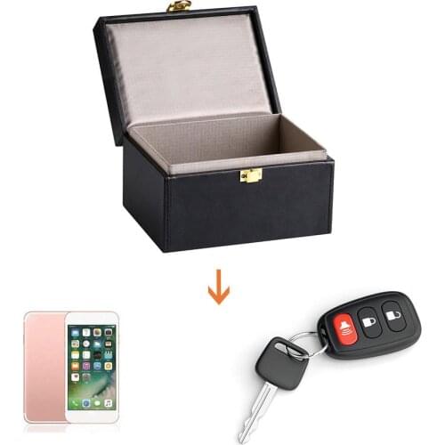 Car Key Cover RFID Signal Blocker Premium Key Fob Faraday Box Cage ProtectorAnti-Theft Anti-Hacking GPS Signal Blocking Box