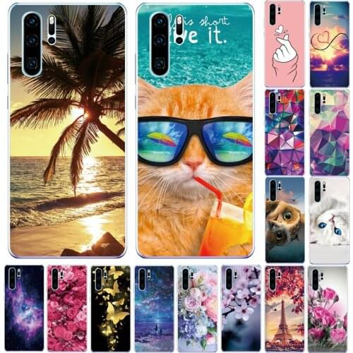 For Huawei P30 Lite TPU Phone Case 3D Painting Thin For Huawei p30 Pro Silicone Shell For Huawei P30 Bumper
