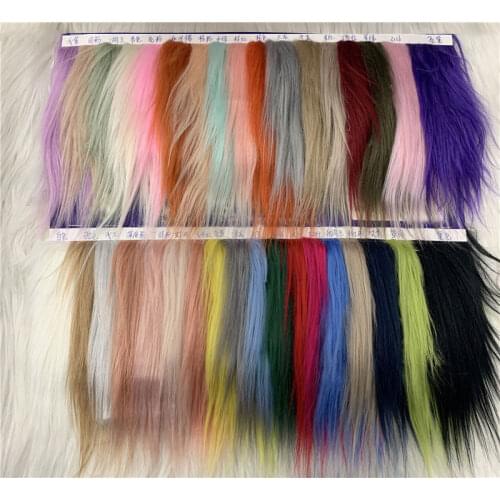 Faux Fur 90MM Long Hair Falling Water Hair Rolling Pile Plush Fabric