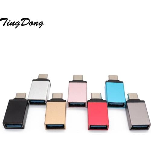 TingDong Type-C to USB 3.0 OTG Cable Adapter Type C Converter for Samsung for Huawei P20 OTG Adapter RL88 SGA998