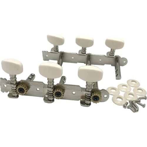 2pcs Aoustic Guitar String Tuning Pegs Keys Beige Button for Guitar Parts Accessories