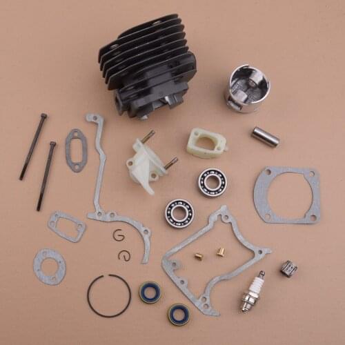 LETAOSK 48mm Cylinder Piston Crank Bearing Kit Gaskets Oil Seal Replacement fit for Jonsered 630 625 Saw