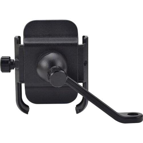 FMFXTR Bike Phone Mount for 4.7-7Inch Smart Phone Aluminum Alloy Bicycle Mirror Seat Fixing Bracket Accessories Bike Holder