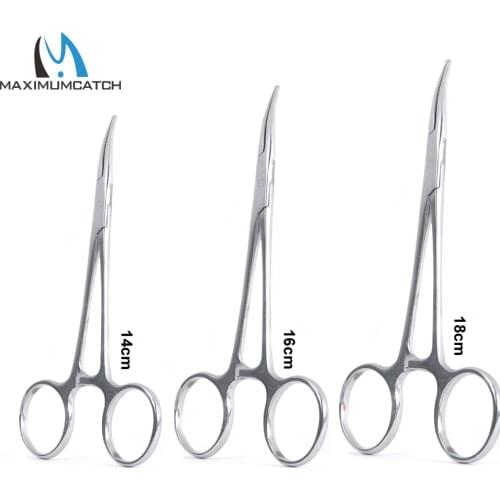 Maximumcatch 14cm 16cm 18cm Fishing Accessory Curved Hemostats Fly Fishing Forceps