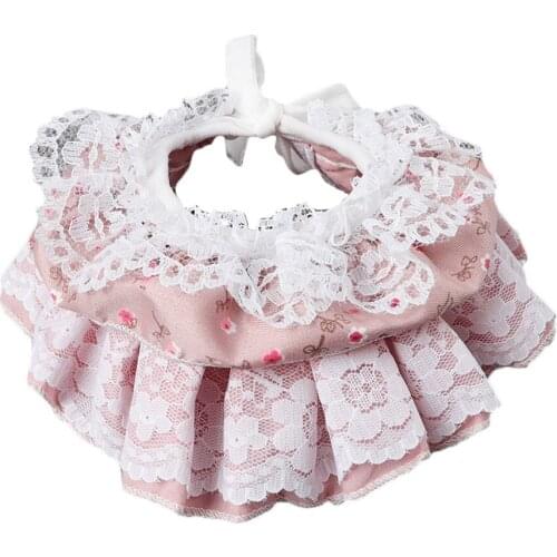 Lovely Multi-Layer Lace Dog Collar Bib Pet Cat Dog Necklace Decor Neckerchief Cat Neck Strap