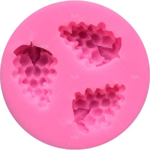 Mini Grape Shape 3D Silicone Mold Chocolate Mould for Wedding Fondant Cake Decorating Tools SQ15120