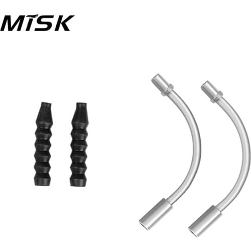 MISK Bike Brake Bend Tube Kit Road Bike V Brake Noodles Bend Tube Pipe Dust-Proof Boots Brake Bend Tube Accessories