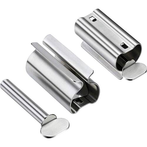 Stainless Steel Rolling Toothpaste Squeezer Tube Toothpaste Squeezer Tooth Paste Dispenser Tube Squeezer Bathroom Accessories