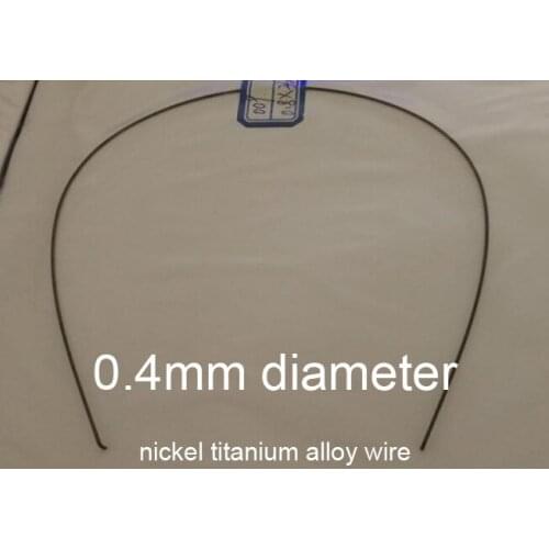 0.4mm nitinol Memory wire Medical grade NiTi shape memory line chromel alloy nickel titanium alloy wire Fishing gear tip bar