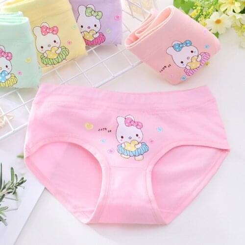 Girls' Underwear, Briefs, Cotton, Class A, Girls' Soft, Girls' Cotton, Infants Aged 1-3 In Summer