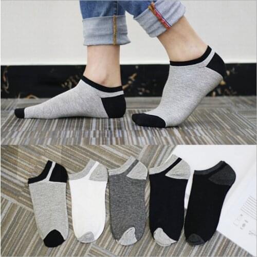 Mens Cotton Socks New Style Black Business Men Socks Soft Breathable Spring Summer Winter for Male Socks One Size For All