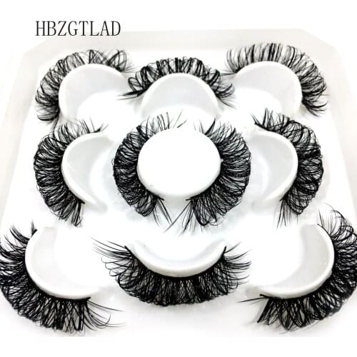 HBZGTLAD White Eyelashes Cosplay Makeup Natural Long Cross Strip False Eye Lashes