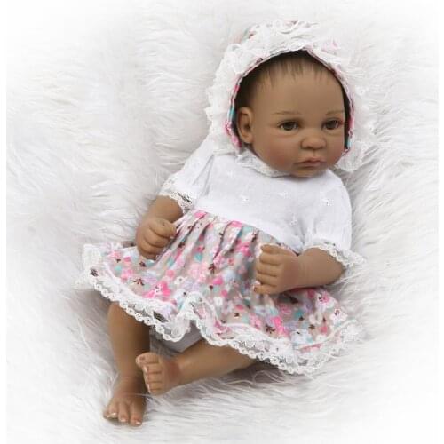 NPKCOLLECTION wholesale reborn doll black mini doll girl doll real soft touch gender doll very cute doll for children play