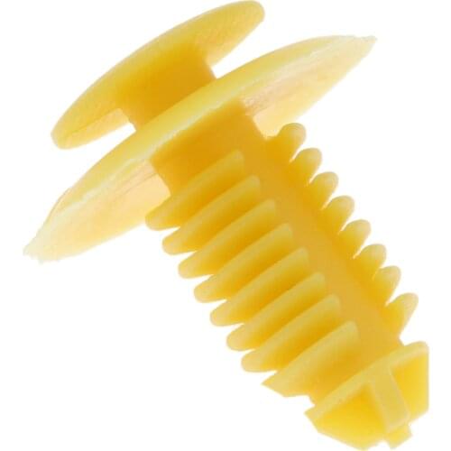Yetaha Plastic Auto Fasteners Rivet Sill Kick Plate Cover Trim Retainer Clips For Rover 75 Models 8mm Hole Yellow