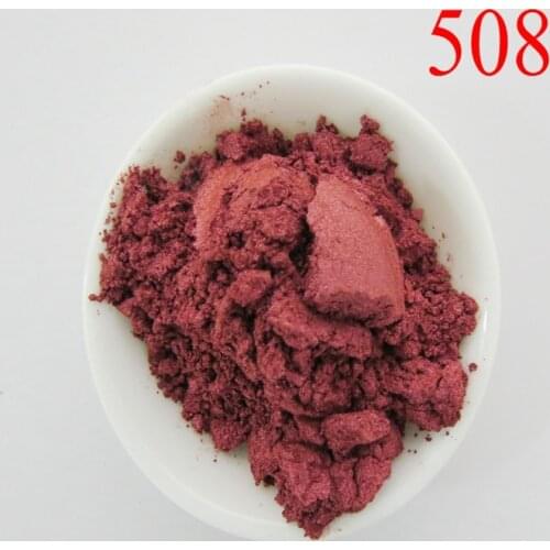 Sell mica ferrous series pearl pigment, color mica powder, 1lot=20gram 508 ruby, pearl red powder,free shipping