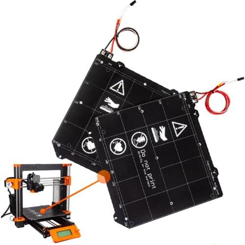 24V PRUSA i3 MK3 MK3S Up to 130°C Continuous Heated Bed Spring Steel Plate