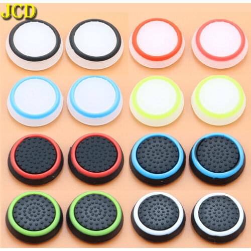 JCD 2pcs Rubber Silicone Analog JoyStick Cap Analog 360 Controller JoyStick Grip Cover for PS4 PS3 for Xbox 360 for Xboxone