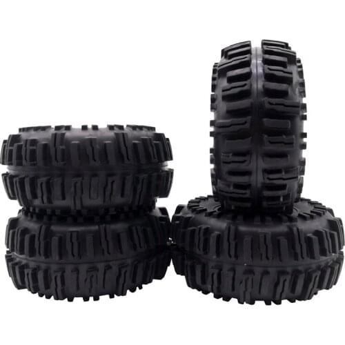 New 4pcs Rock Crawler 2.2 inch Tires Soft 128mm Tyre with Foams for Axial Wraith SCX10 Jeep Wrangler TRX-4 2.2 WHEEL