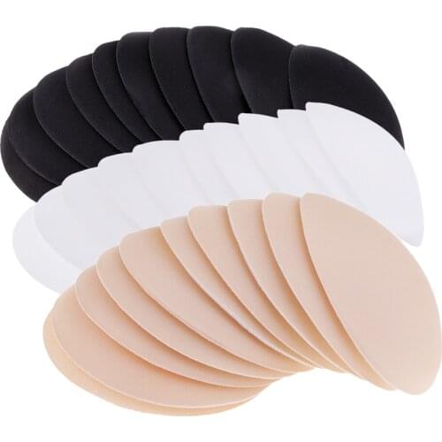 5 Pairs Round Bra Insert Breathable Breast Pad Swimsuit Replacement for Girl